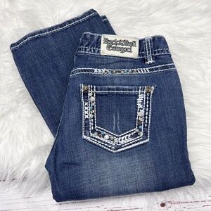 👖|•ROCK & ROLL COWGIRL•| Low Rise Boot Cut Jeans size 28 (6)👖
